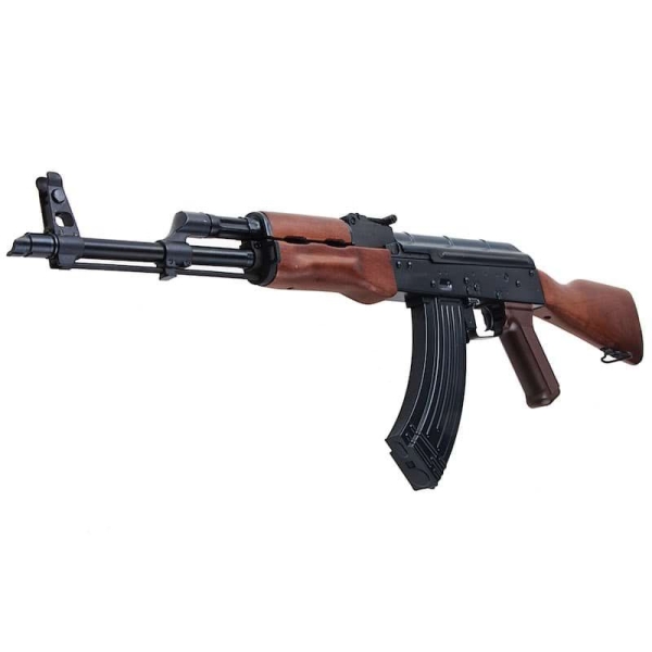 Wholesale E&L AKM Airsoft AEG Rifle Supplier - Real Wood Black EL-A101S