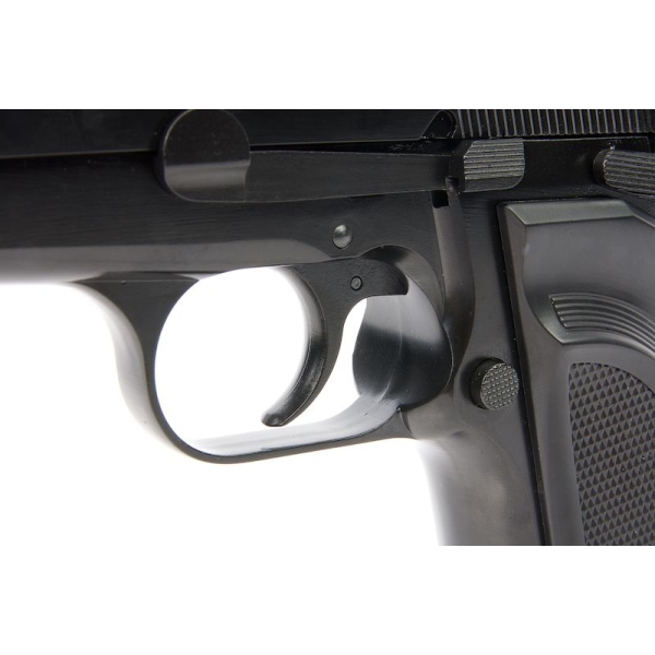 Wholesale Browning Hi-Power MK3 Green Gas Airsoft Pistol Supplier - Black - Image 6