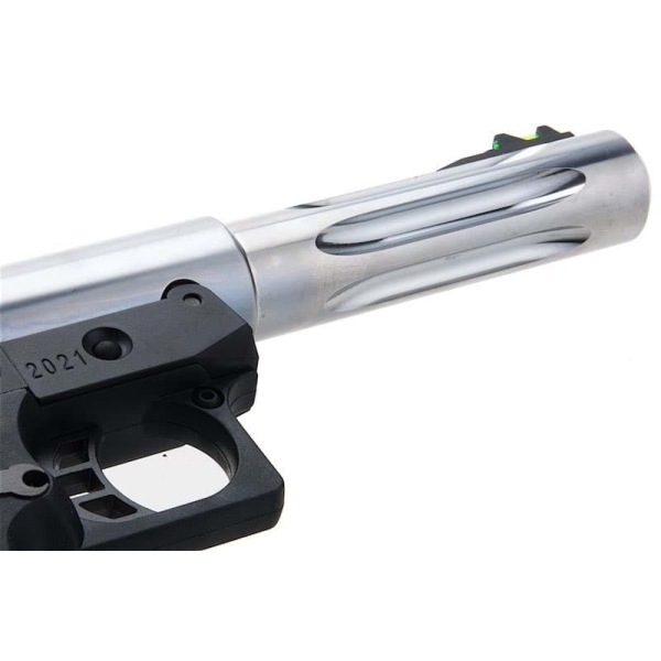 WE Tech Hi Capa 5.1 Galaxy Airsoft Pistol Bulk Wholesale - Green Gas - Silver Slide - Image 5