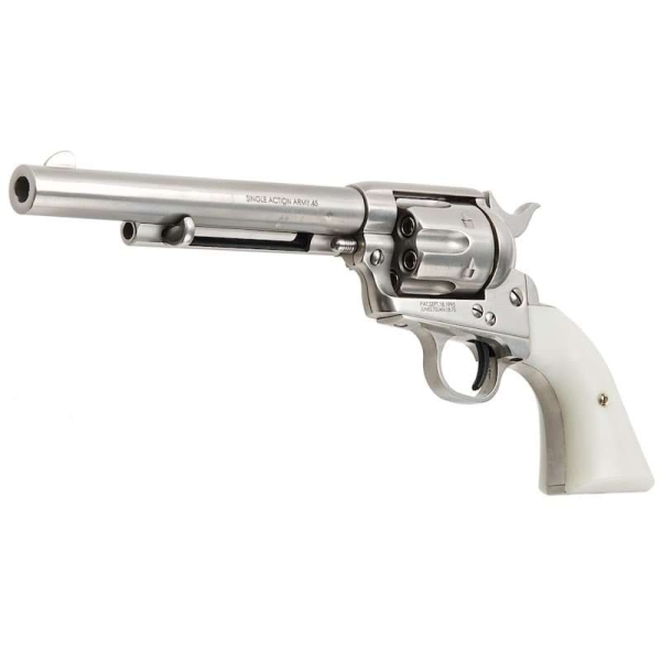 Wholesale King Arms SAA .45 Peacemaker Gas Revolver Silver Factory Supplier