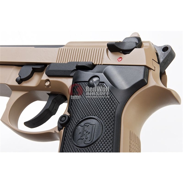 Wholesale Supplier of KJ Works M9A1 Full Metal GBB Airsoft Pistol Tan - Image 4