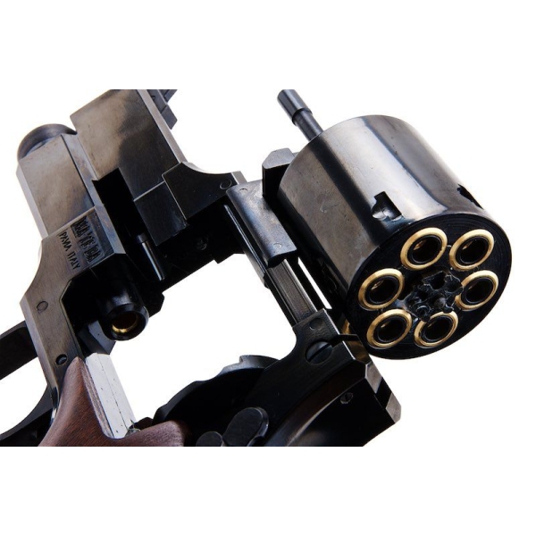 Marushin Mateba Gas Revolver 3 inch - W Deep Black (Heavyweight Wood Grip Version) - Image 10