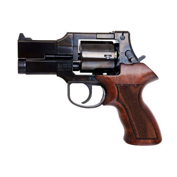 Marushin Mateba Gas Revolver 3 inch - W Deep Black (Heavyweight Wood Grip Version) - Image 2