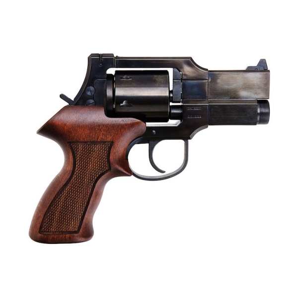 Marushin Mateba Gas Revolver 3 inch - W Deep Black (Heavyweight Wood Grip Version) - Image 3