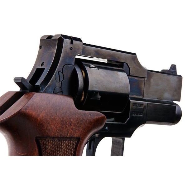 Marushin Mateba Gas Revolver 3 inch - W Deep Black (Heavyweight Wood Grip Version) - Image 4