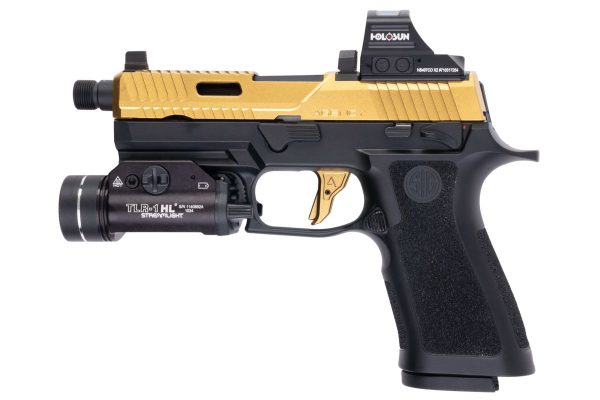 Wholesale Manufacturer Agency Arms SIG Sauer P320 GBB Airsoft Pistol Cerakote Gold - Image 3