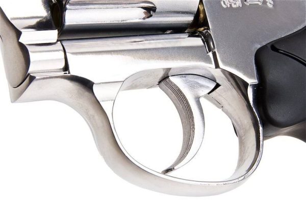 Factory Wholesale WinGun CO2 Airsoft Revolver 702 6mm Black Grip Silver - Image 6