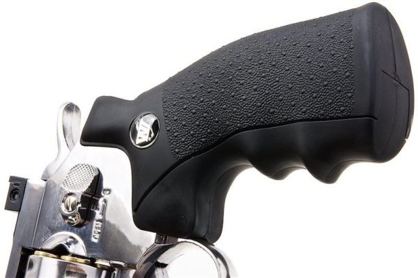 Factory Wholesale WinGun CO2 Airsoft Revolver 702 6mm Black Grip Silver - Image 7