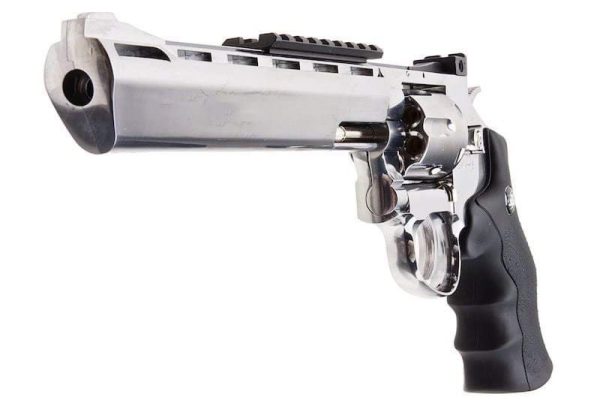 Wholesale CO2 Airsoft Revolver Manufacturer - WinGun 703 6mm 8 Inch Silver