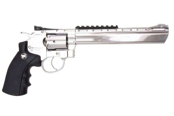 Wholesale CO2 Airsoft Revolver Manufacturer - WinGun 703 6mm 8 Inch Silver - Image 3