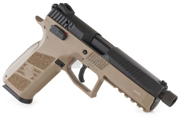 Wholesale Supplier of ASG CZ P-09 Duty CO2 Airsoft Pistol with Threaded Barrel - Tan - Image 2