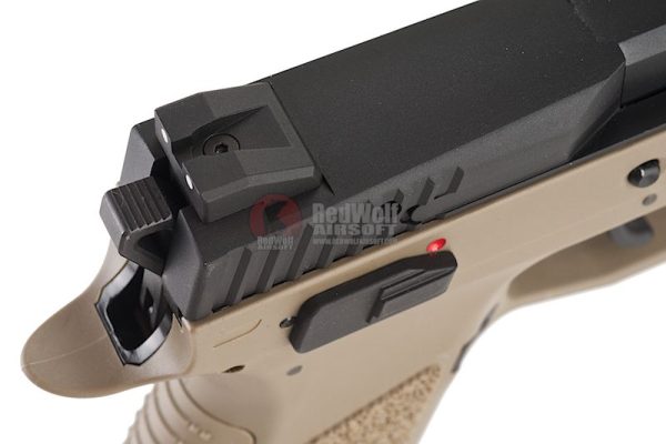 Wholesale Supplier of ASG CZ P-09 Duty CO2 Airsoft Pistol with Threaded Barrel - Tan - Image 4